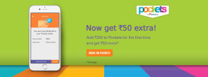 ICICI Pockets Free Rs 50 on adding Rs 250