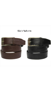 Paytm Skyways Combo Of Black and Brown Belts