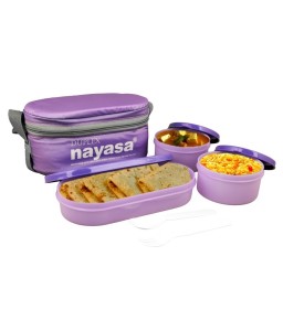Snapdeal Nayasa Purple 6000 Ml Plastic Duplex Tiffin Set