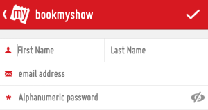 bookmyshow sign up for new account