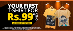 freecultr t-shirt at Rs 99 only