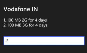 vodafone 100 mb data free