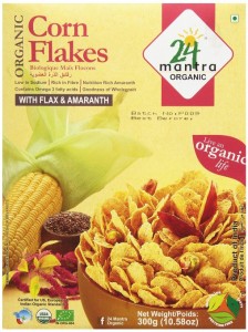 24 Mantra Organic Corn Flakes, 300g Rs 36 only amazon