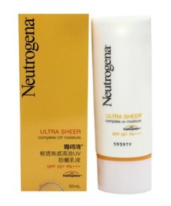 Amazon Neutrogena SPF 50 Ultra Sheer Complete UV Moisture, 30ml