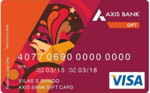 Axis Bank Gift Card Rs 5000 in Rs 4750