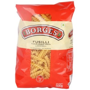 Borges Fusilli Durum Wheat Pasta, 500g Rs 117 only amazon