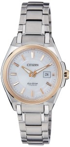 Citizen Eco-Drive Analog White Dial Womens Watch