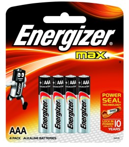 Energizer MAX Alkaline Battery E92BP4 AAA Value Pack - Total 4 AAA Batteries Rs 49 only amazon