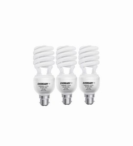 Eveready White 27W CFL Bulb Set of 3 Rs 314 only pepperfry