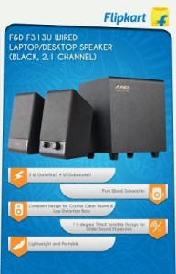  F&D F313U Wired Laptop Desktop Speaker Rs 799 only flipkart