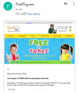 Firstcry-free-at-three-email-coupon-received