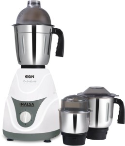Inalsa Eon 550-Watt Mixer Grinder with 3 Jars (White Grey) Rs 1399 only amazon