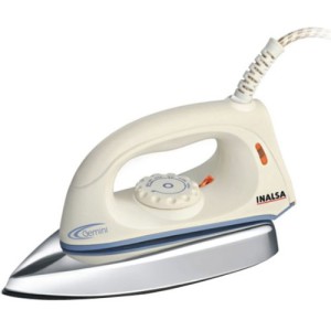 Inalsa Gemini 1000-Watt Electric Dry Iron (White Blue) Rs 349 only amazon