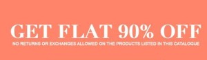 Jabong 90 off