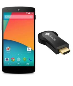 LG Google Nexus 5 16GB + Google Chromecast Black Rs 13049 only