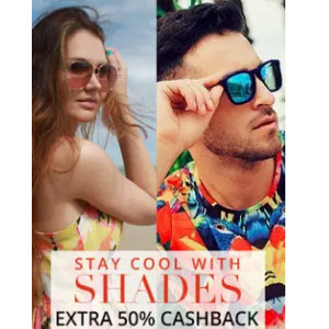 Paytm 50 cb on Sunglasses and Contact Lenses