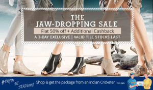 Paytm Flat 50 off + Upto 60 cashback on Womens Footwear