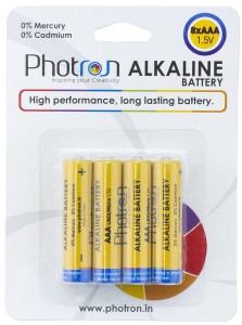 Photron High Performance AAA Alkaline Battery 8 Pack, Anti-Leak Protection, PHT-ALK-BP8AAALR03   LR0 MIGNON 1.5V - Total 8 AAA BATTERIES Rs 49 only