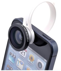 Photron Universal Clip-On 3 in 1 Mobile Cell Phone Camera Lens Kit, 180 Degree Fisheye Lens + 0.67X Wide Angle + 10X Macro Lens, With 2 Lens Clip Holders, Black Rs 199 only amazon