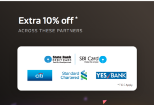 flipkart big billion day bank cards 10 off