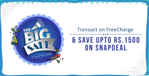 freecharge big sale snapdeal electronics monday