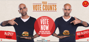 freecharge vote for your burger and get Rs 50 freechargr coupon