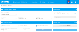WHDMS -1 year free web hosting