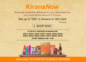 Amazon Kirananow Bangalore