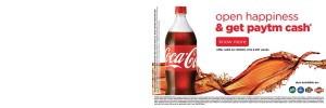 Paytm Cash on Coke and Spirit