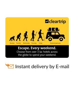 Snapdeal Cleartrip Hotels E-Gift Card at 25 off