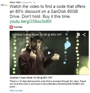 ebay buyorhold offer pendrive at Rs 79