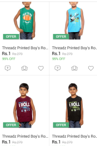 flipkart loot on kids clothing and toys