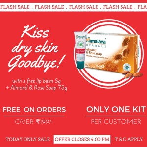 himalaya lip balm free on Rs 199+ order