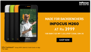infocus-m260-snapdeal-rs3899