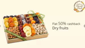 paytm flat 55% cashback on dry fruits