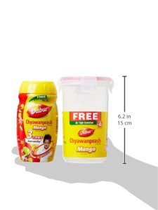 Dabur Chyawanprash Mango Flavour (Free Air Tight Container) - 500g Rs 112 only amazon