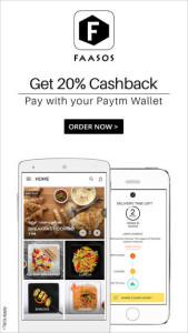 Faasos loot- Order food worth Rs 300 at Rs 120 only