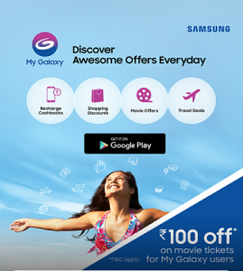 MyGalaxy app- Grab Bookymyshow Winpin worth Rs 100 Absolutely Free