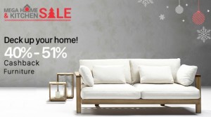 Paytm Mega Home & Kitchen Sale – Get upto 30% off + flat 51% cashback on Furnitures