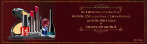 Paytm Get Lakme Salon voucher Free Extra 20 cb