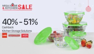 Paytm Get upto 51 cb on Kitchen Storage solutions