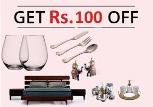 Pepperfry Rs 100 off on Rs 500