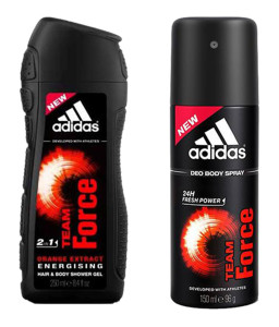 Snapdeal Adidas Team Force 150ml- 1 Shower Gel 250ml & 1 Deodorants 150ml(Set of 3) For Men