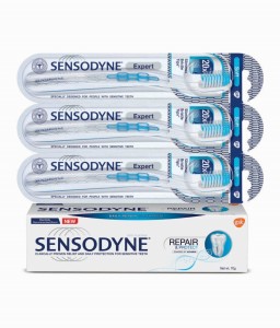 Snapdeal Combo of Sensodyne Repair & Protect Toothpaste 70 g and Sensodyne Expert Toothbrush (Pack of 3)