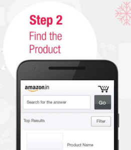 amazon app treasure hunt find the product