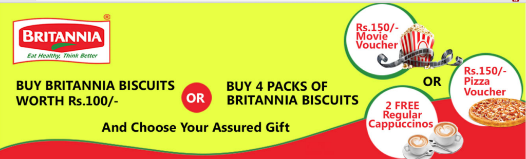 britannia offer buy biscuits and get pizza, movie coffee vouchers