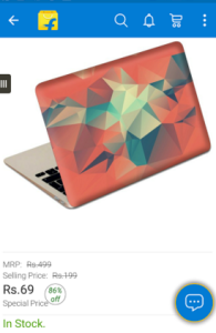 flipkart laptop skins Rs 69 only