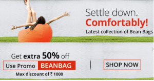 nearbuy 50% discount on bean bags