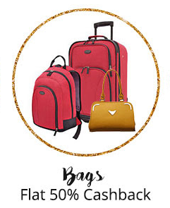 paytm handbags and luggage 60 off + 50 cashback