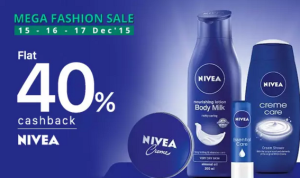 paytm mega fashion sale flat 40 cashback on nivea